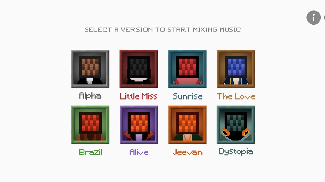 Incredibox Maincraft mod (v1,v2,v3,v4,v5,v6,v7,v8)