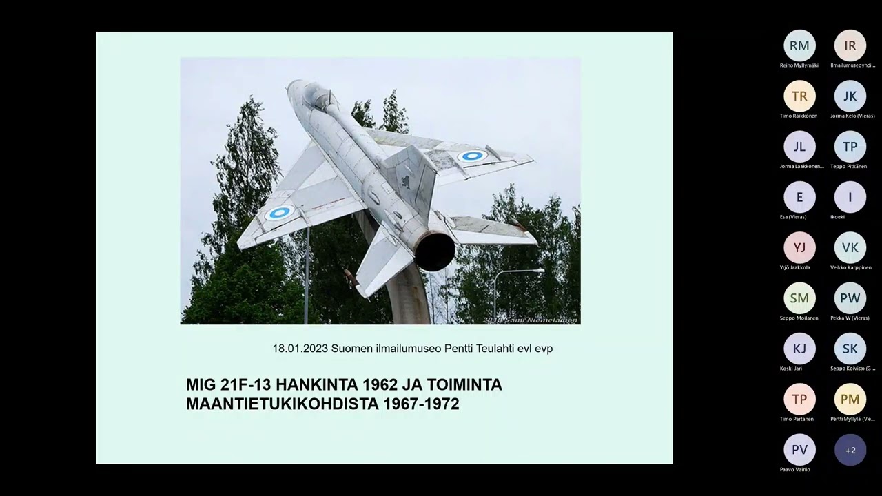 IMY jäsenilta Pentti Teulahti MiG 21F 13 hankinta 1962 ja käyttö maantietukikohdissa 1967 1972 2023