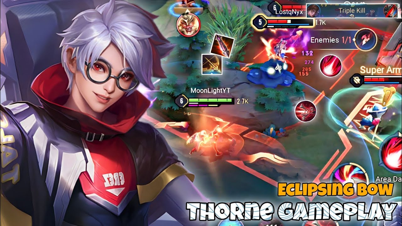 Thorne Dragon Lane Pro Gameplay | New Item Eclipsing Bow 🏹 | Arena of Valor Li&ecirc;n Qu&acirc;n mobile CoT
