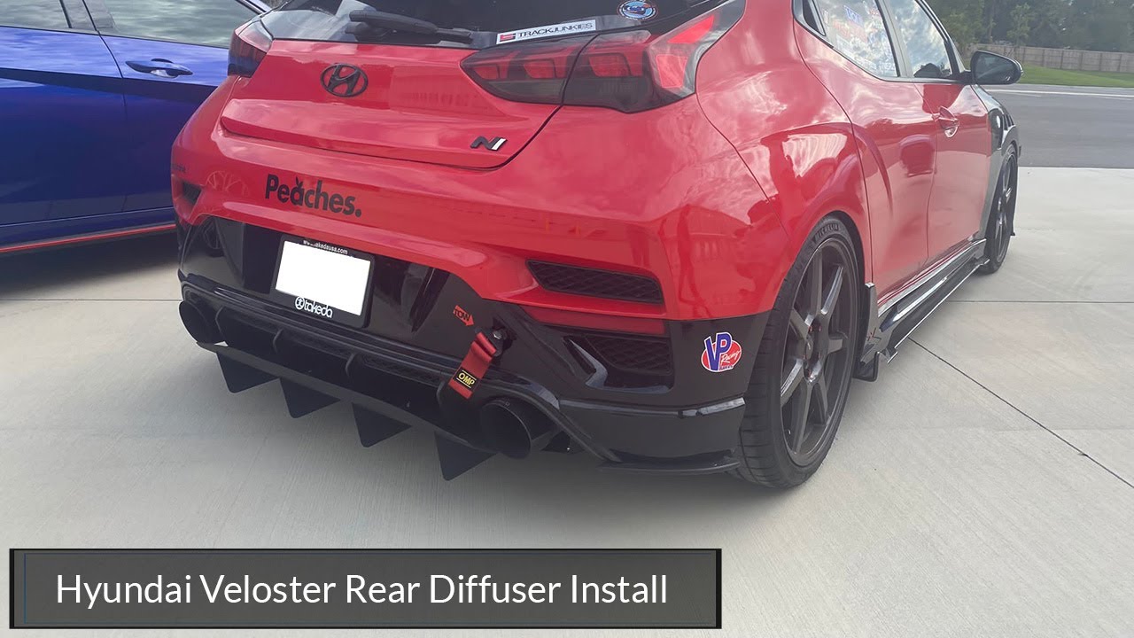 Hyundai Veloster Rear Diffuser Installation
