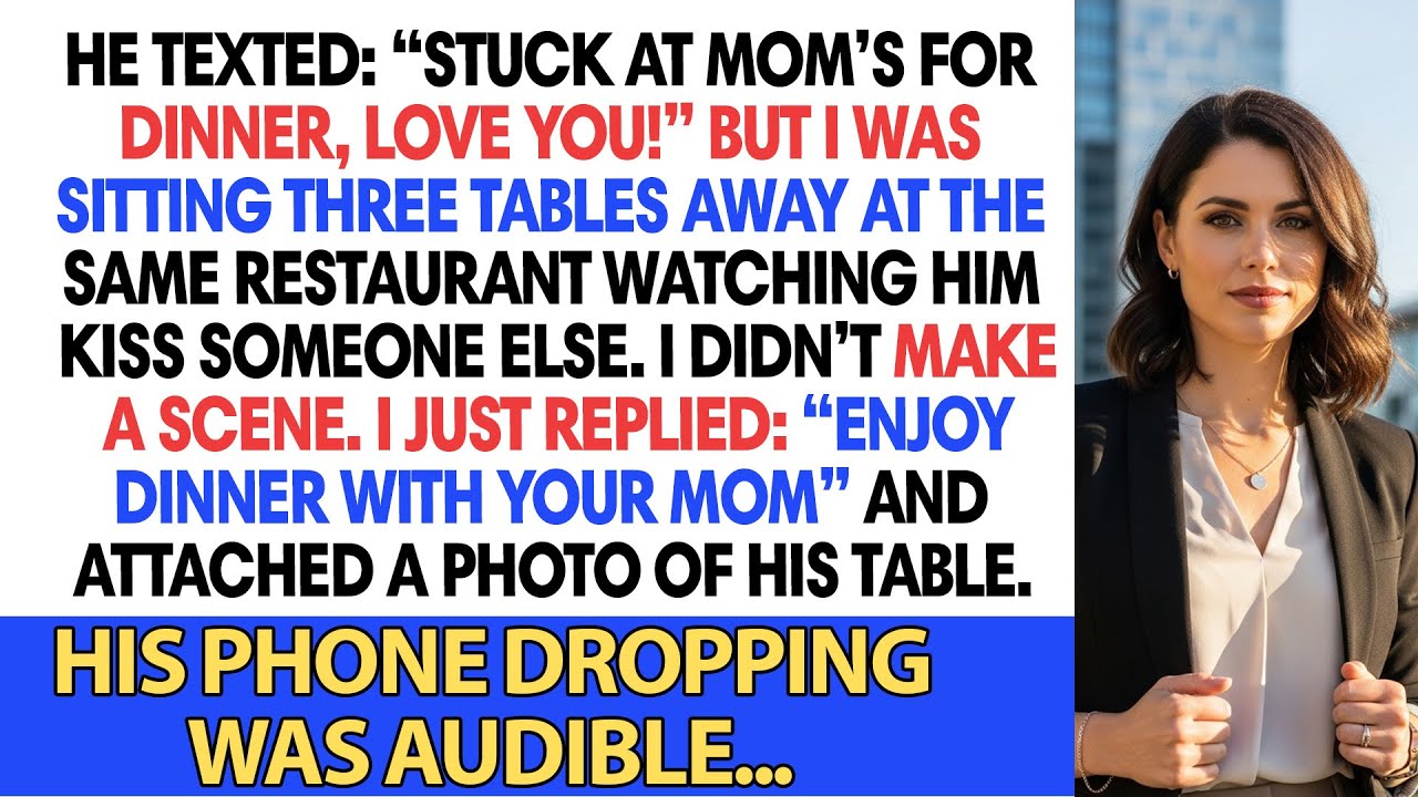 He Texted “Stuck At Mom’s For Dinner, Love You!” But I Was Sitting Three Tables Away Reddit Stories