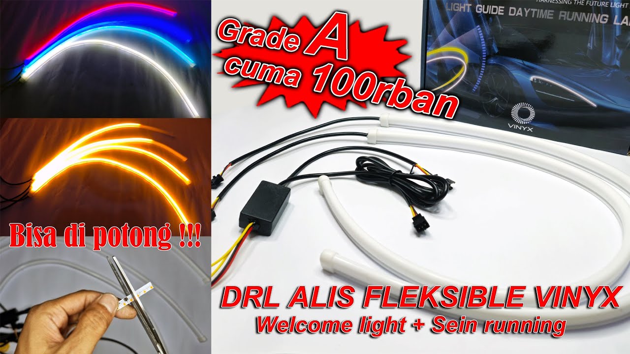DRL Led Alis Fleksible Vinyx Welcom Light + Sein Running