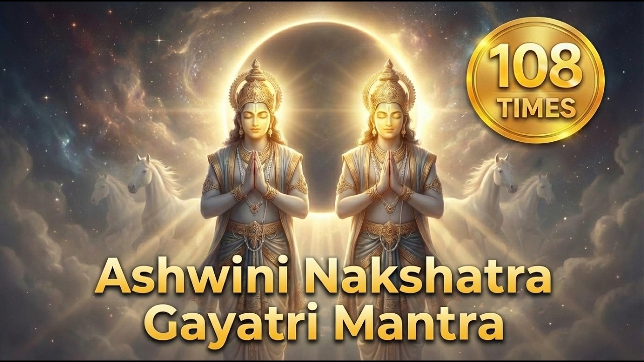 Ashwini Nakshatra Gayatri Mantra 🐎 | 108 Times | Mantra for Healing & Vitality ✨