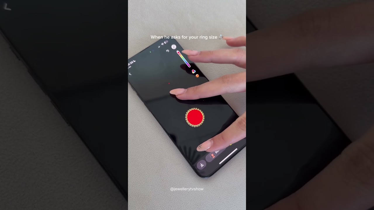 Ring size easy hack with phone ✨ |#jewellerytvshow |#jewelry