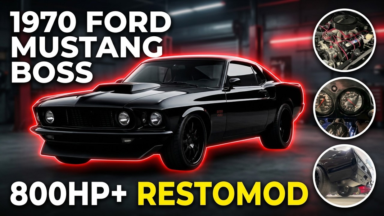1970 Ford Mustang BOSS Custom Restomod | Jon Kaase 572ci V8 800hp+ | Cold Start & Exhaust Note