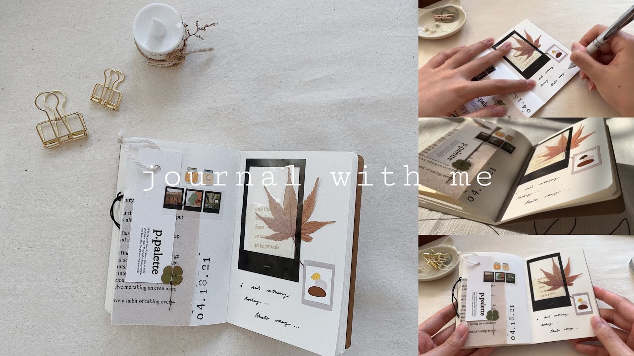 🦋 journal with me / minimal aesthetic / asmr + relaxing music