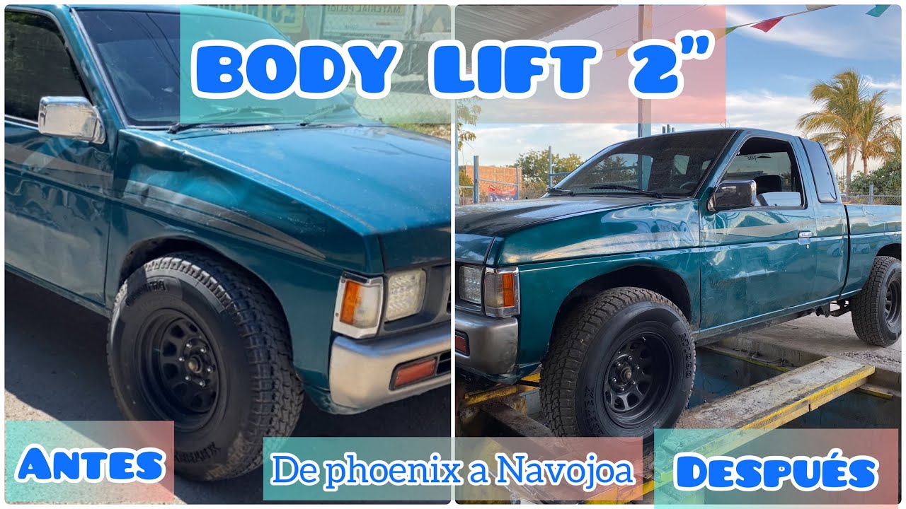 LEVANTAMOS UNA NISSAN D21 DE UN SUSCRIPTOR || BODY LIFT 2” || SHESHELED