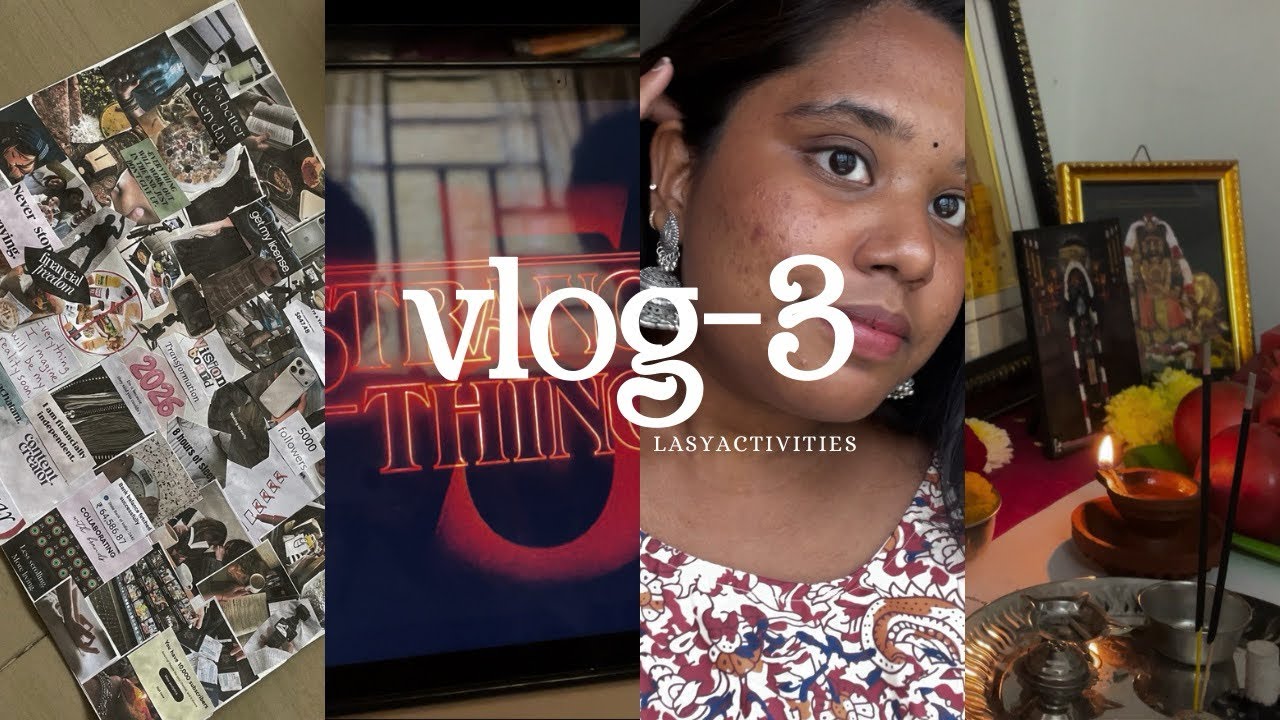 Jan 1st vlog✨| vision board | strangerthings finale ep😰