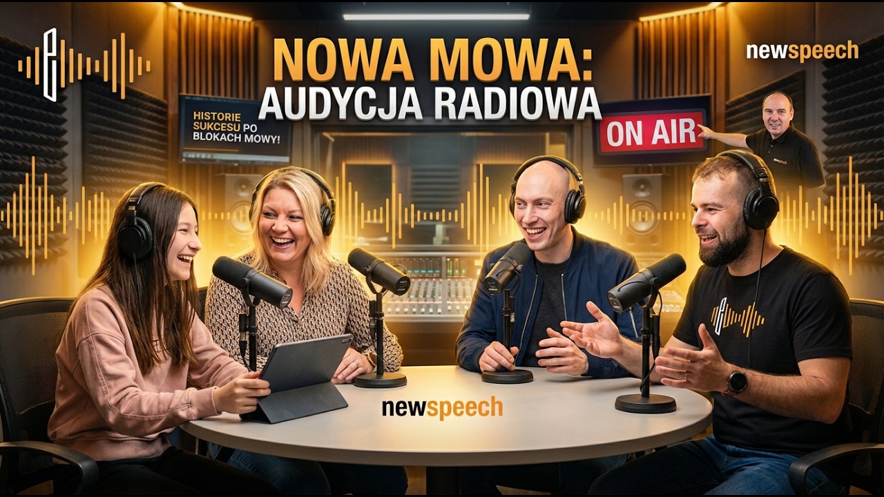 Ćwiczymy swoją Nową Mową w Radio - Wiki, Karolina, Jakub, Michał, Dawid Tomaszewski