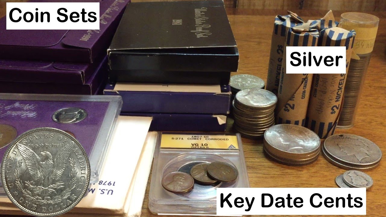 Silver Coins, Key Date Lincoln Cents, and Coin Sets