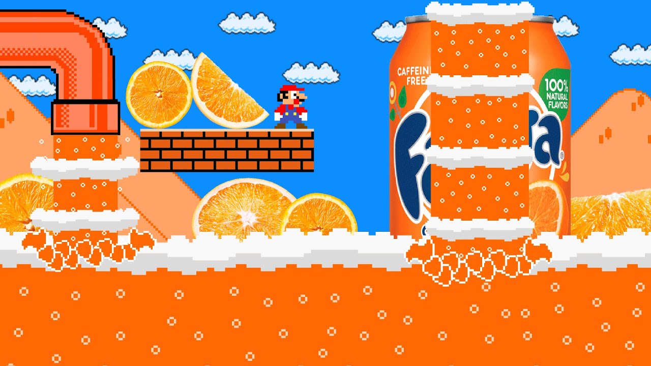 Super Mario Bros. but the floor is FANTA