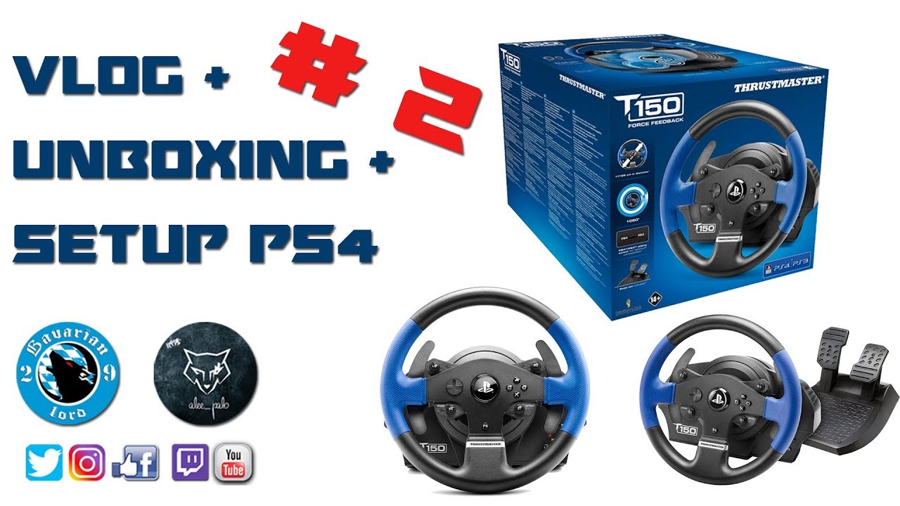 Unboxing Thrustmaster T150 + Setup Project CARS 2 [Go-Pro] - VLOG #2