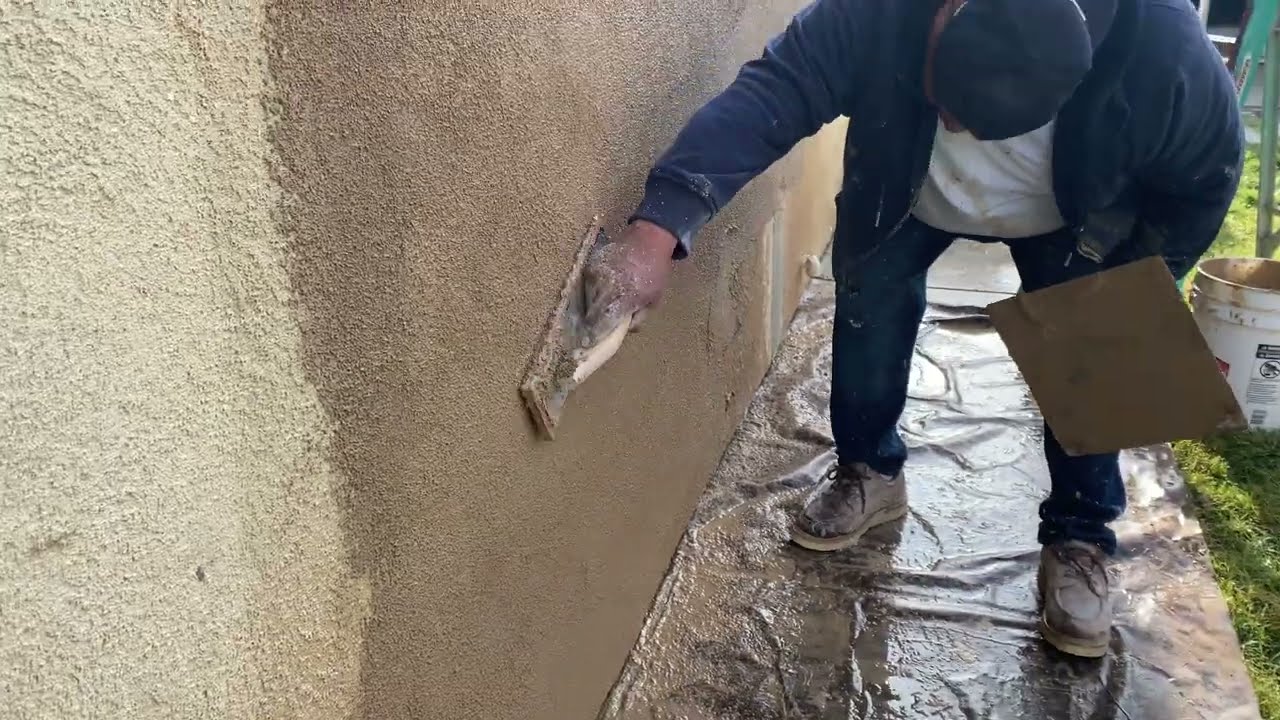 How to apply the stucco Color coat