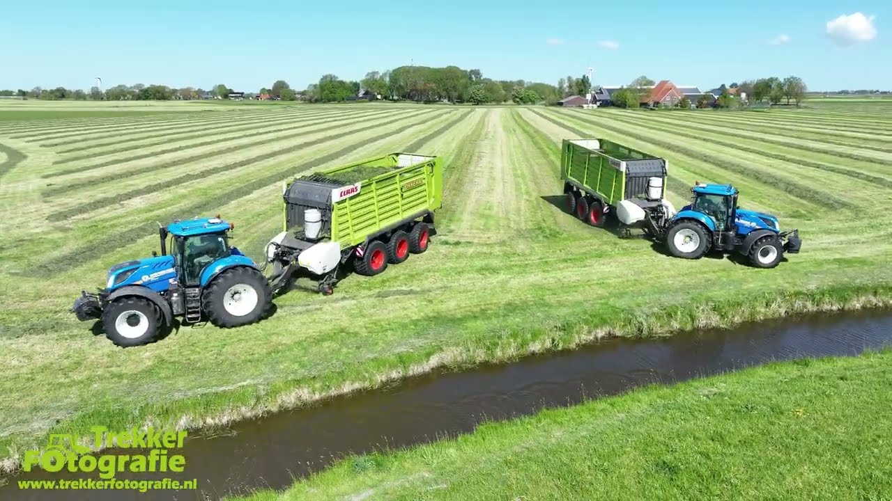 Okkema | Eerste snede gras inkuilen 2025 | First Cut Grass Collecting | Grasernte