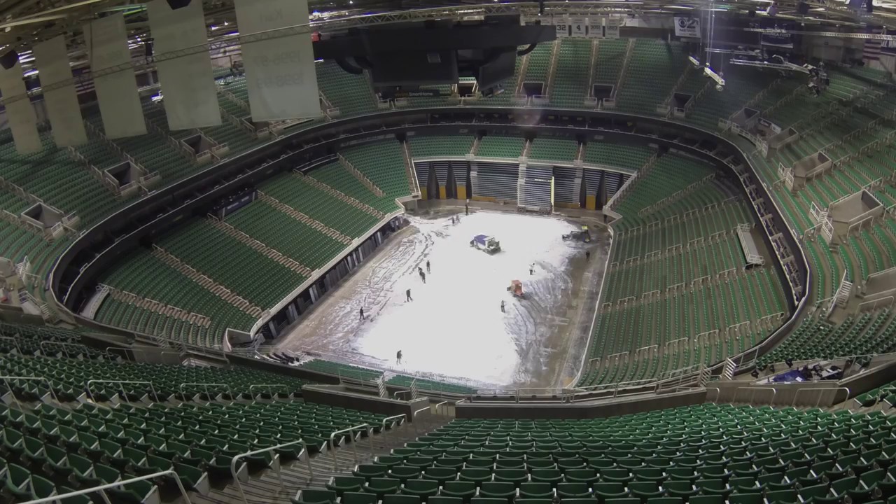 Time-Lapse Arena Flip: Disney On Ice to NBA Utah Jazz Game