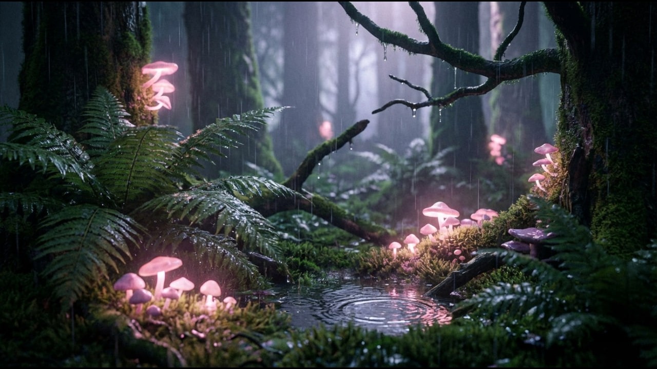 CELTIC HEALING RAIN | 3 HOURS of Ethereal Harp & Night Forest
