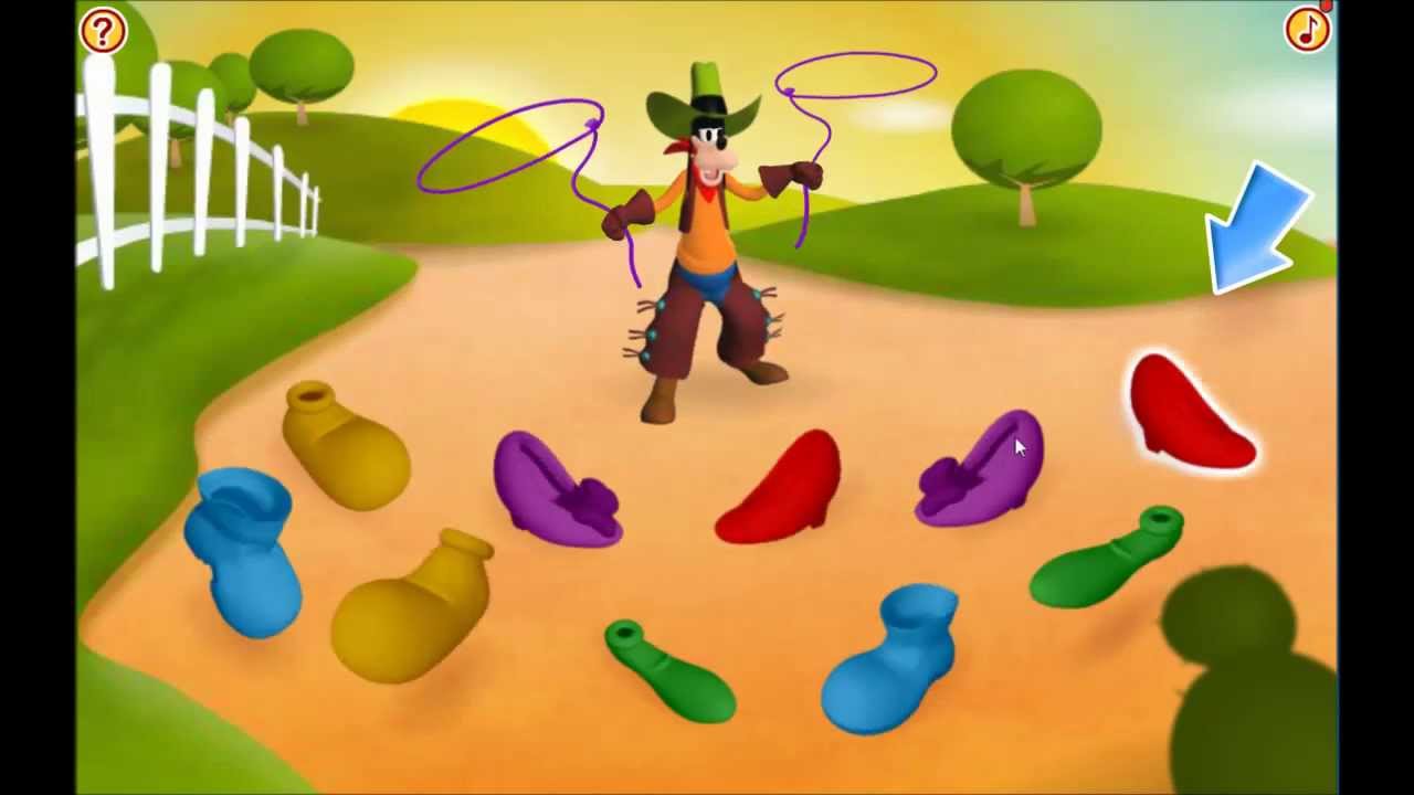 Goofy's Wild Shoe Roundup - A Thrilling Disney Mickey Mouse Club Cowboy Gameplay Experiance