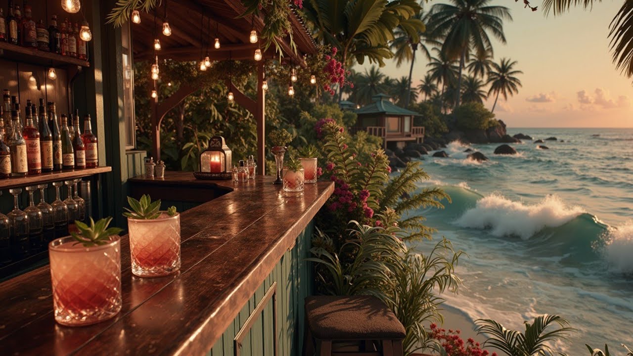 Атмосфера тропического коктейль-лаунжа ~ Deep House & Chillout для расслабляющего заката