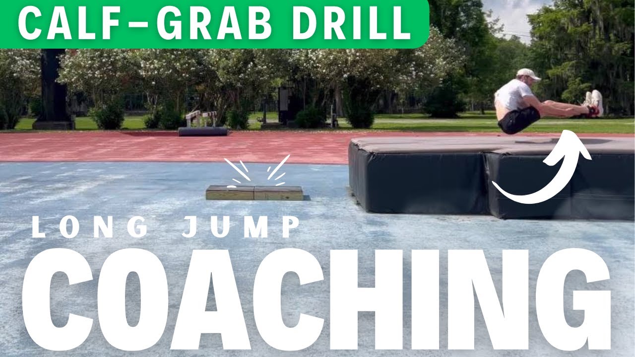 Calf Grab Drill Mat - Long Jump Drills - Flight Technique