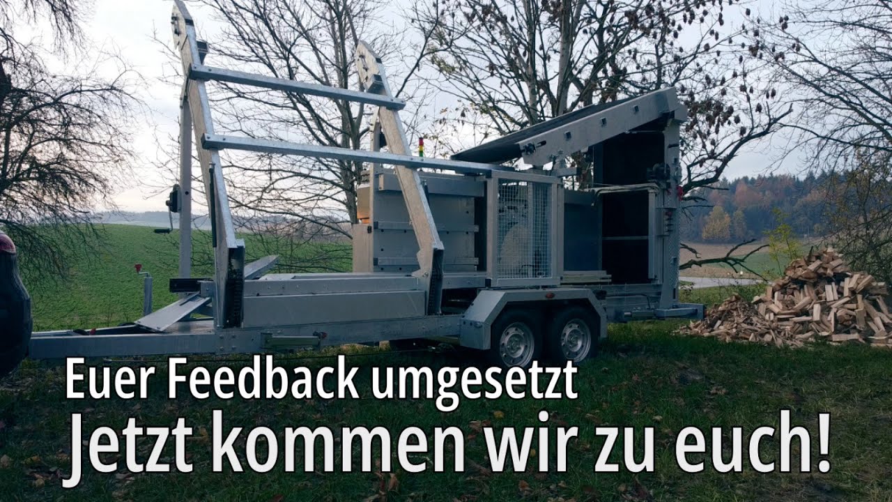 Robie Sägespaltautomat auf Tour