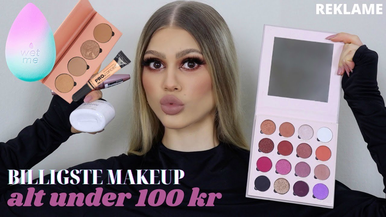 TESTER DET BILLIGSTE MAKEUP | ALT UNDER 100 KR!