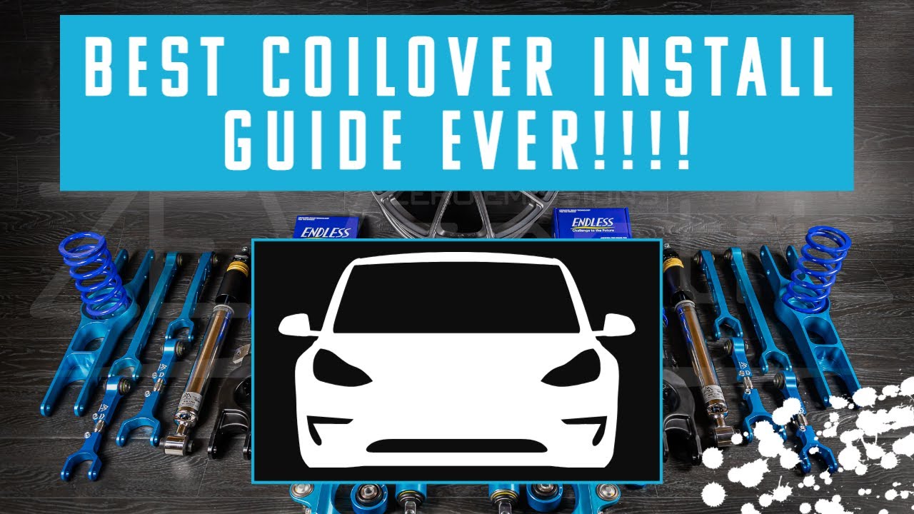 The BEST DIY guide for Model 3 Coilover Installation!!!!!!!