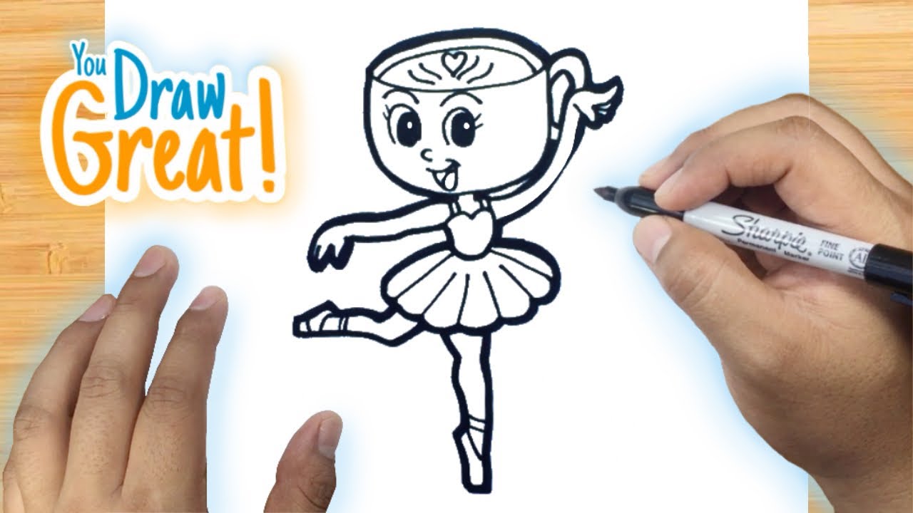How to Draw BALLERINA CAPUCHINA Step by Step | Easy Real-Time