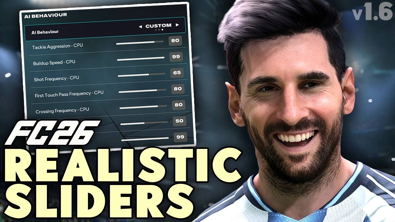 СДЕЛАЙ FC 26 РЕАЛИСТИЧНЫМ | ЛУЧШИЕ слайдеры! (Обновление v1.6.4)