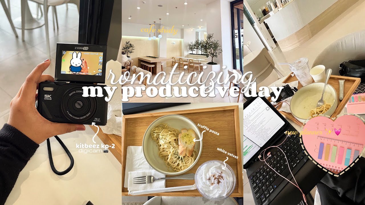 Romanticizing my productive day |  new digital camera and planner |  starting my new study journey 