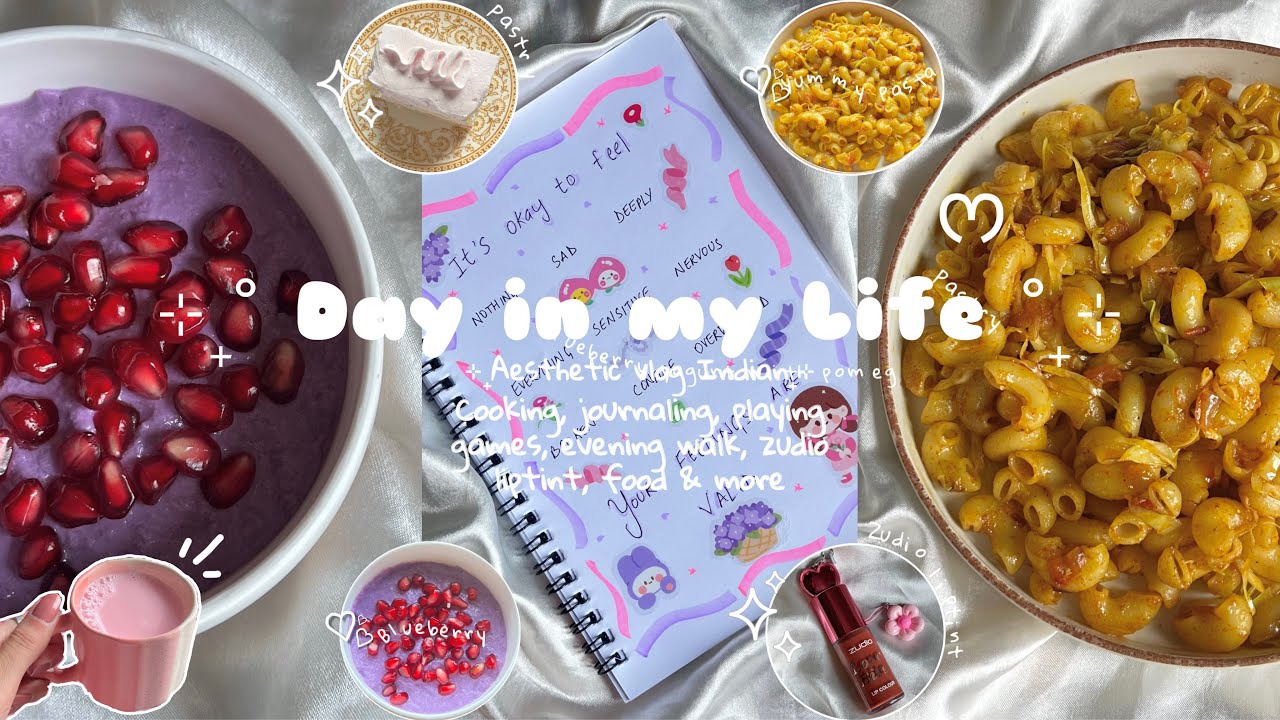 Day in my Life ♡ | Aesthetic vlog 💌| cooking, Journal 🍒🫧🌷 #minivlog #food #weeklyvlog #explore 