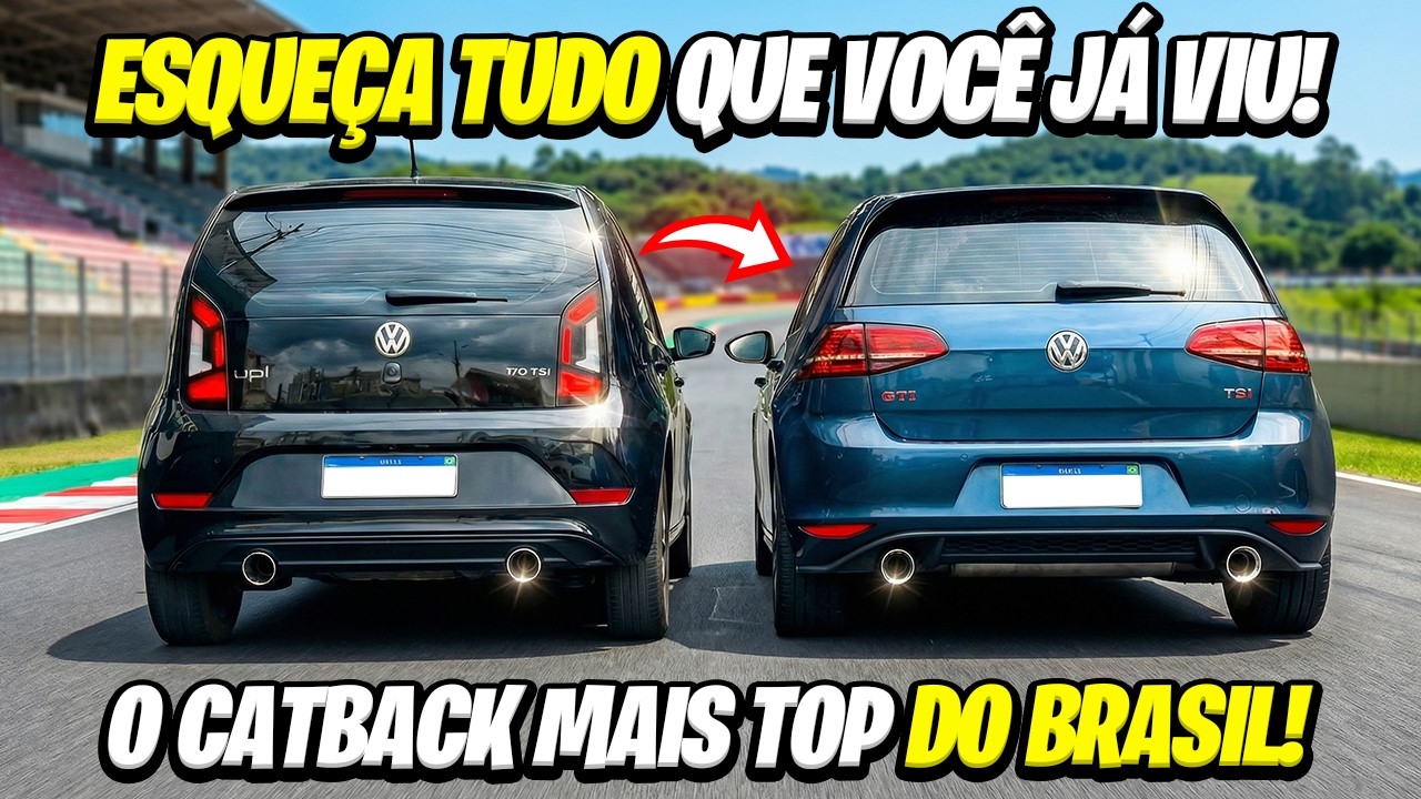 A RÉGUA DO BENGA TV NÃO FALHA! SIMETRIA ABSOLUTA NESSE CATBACK ESTILO GOLF GTI NO UP TSI!