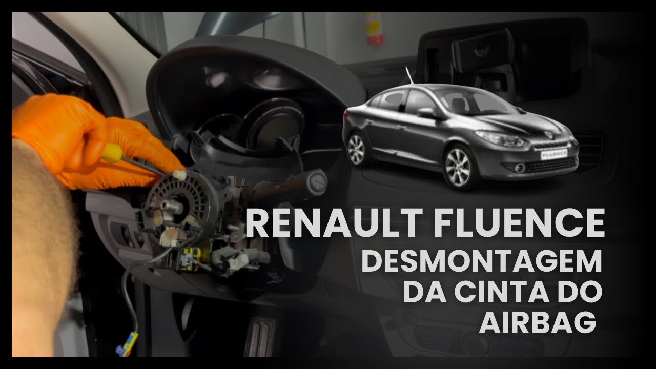 Desmontagem Cinta do Airbag - Renault Fluence