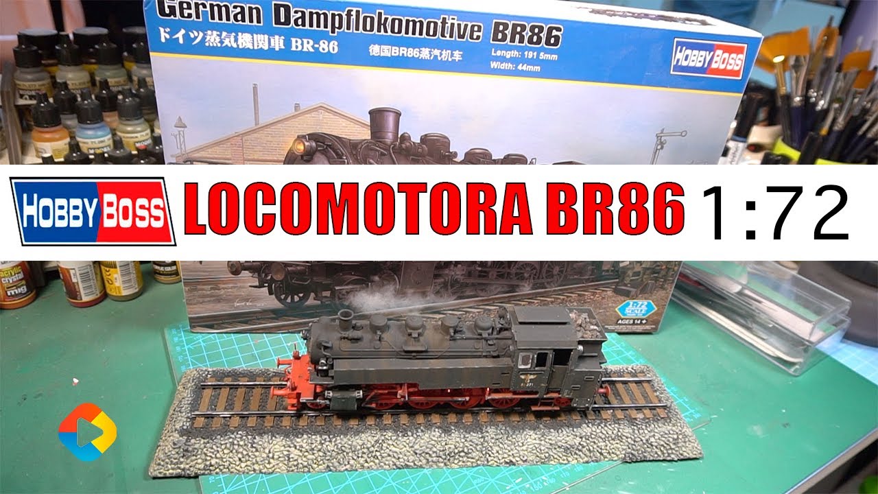 MAQUETA HOBBY BOSS - GERMAN DAMPFLOKOMOTIVE BR86 | ESCALA 1:72 | EN ESPAÑOL - DonGregorioYJack