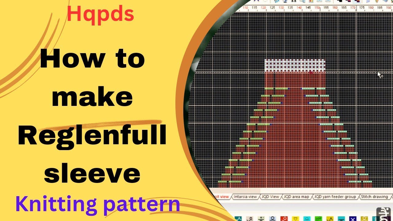 How To Knit Reglan sleeve || #knittingpattern #Hqpds
