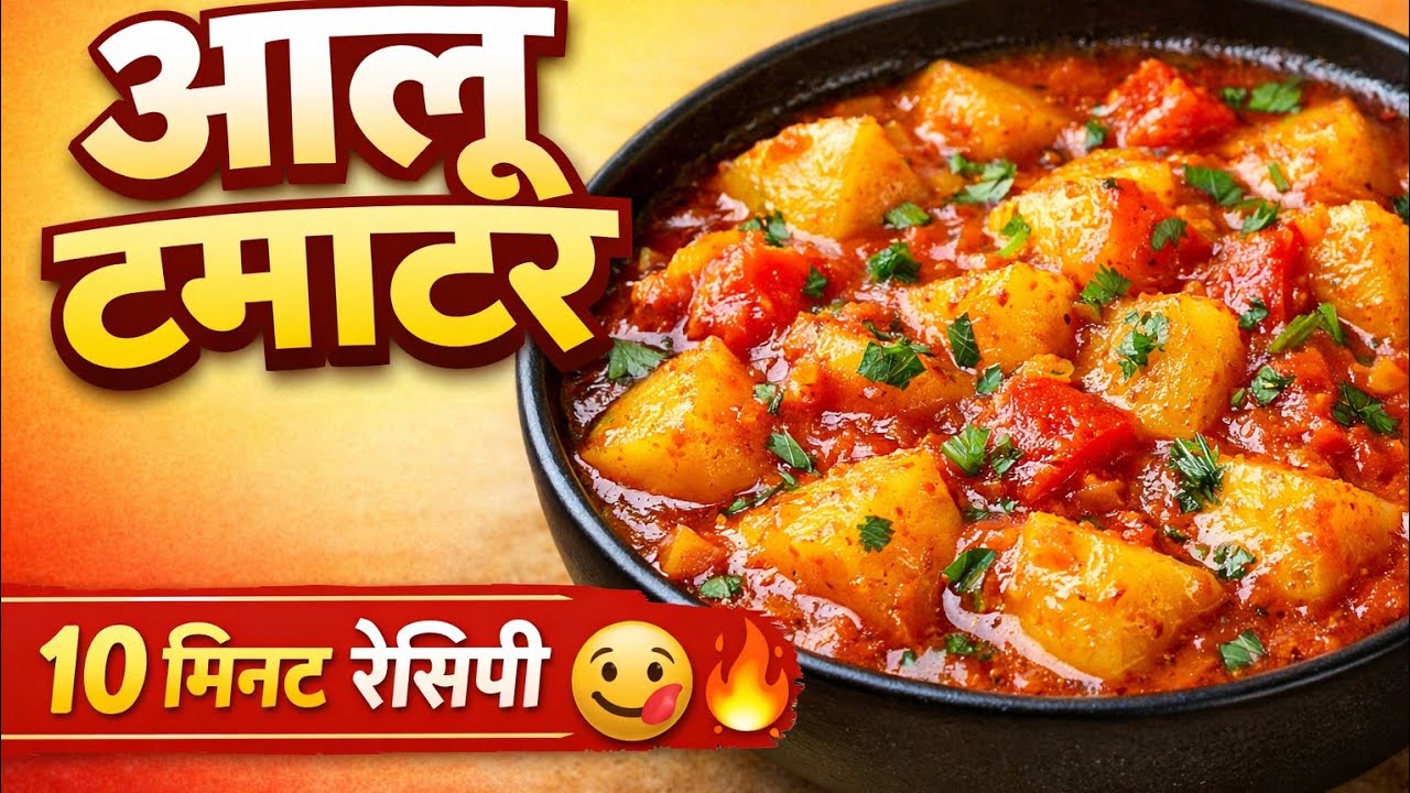 हलवाई जैसी चटपटी आलू टमाटर की सब्जी |#long videos #cooking #recipe #foodie #viral #trending 