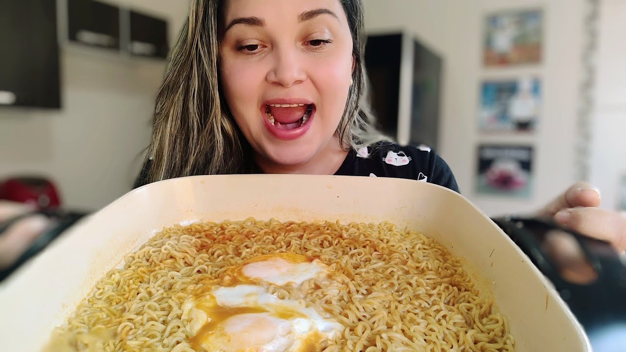REAL MUKBANG: #COMENDO MIOJO  NOODLES (MUKBANG BRASIL 🇧🇷)