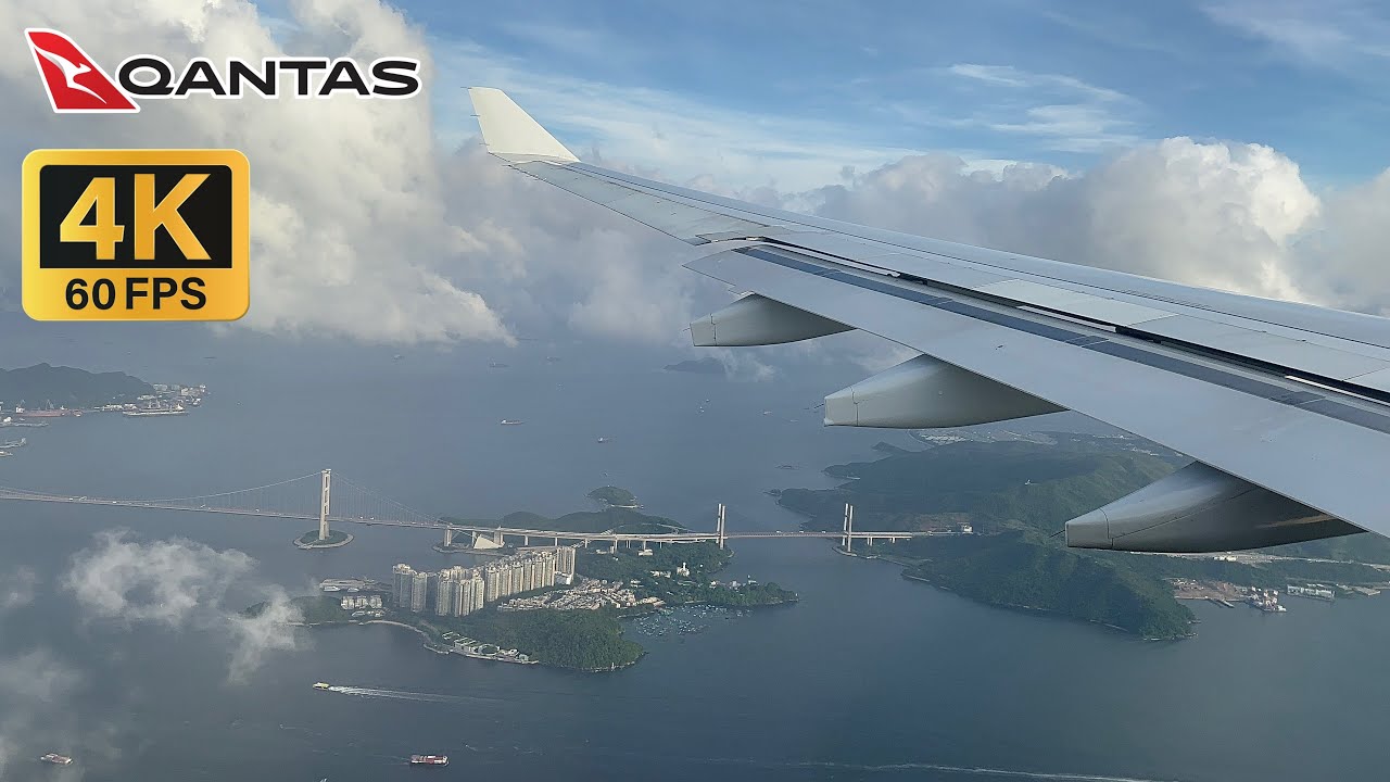 Qantas A330 sudden drop while landing at Hong Kong