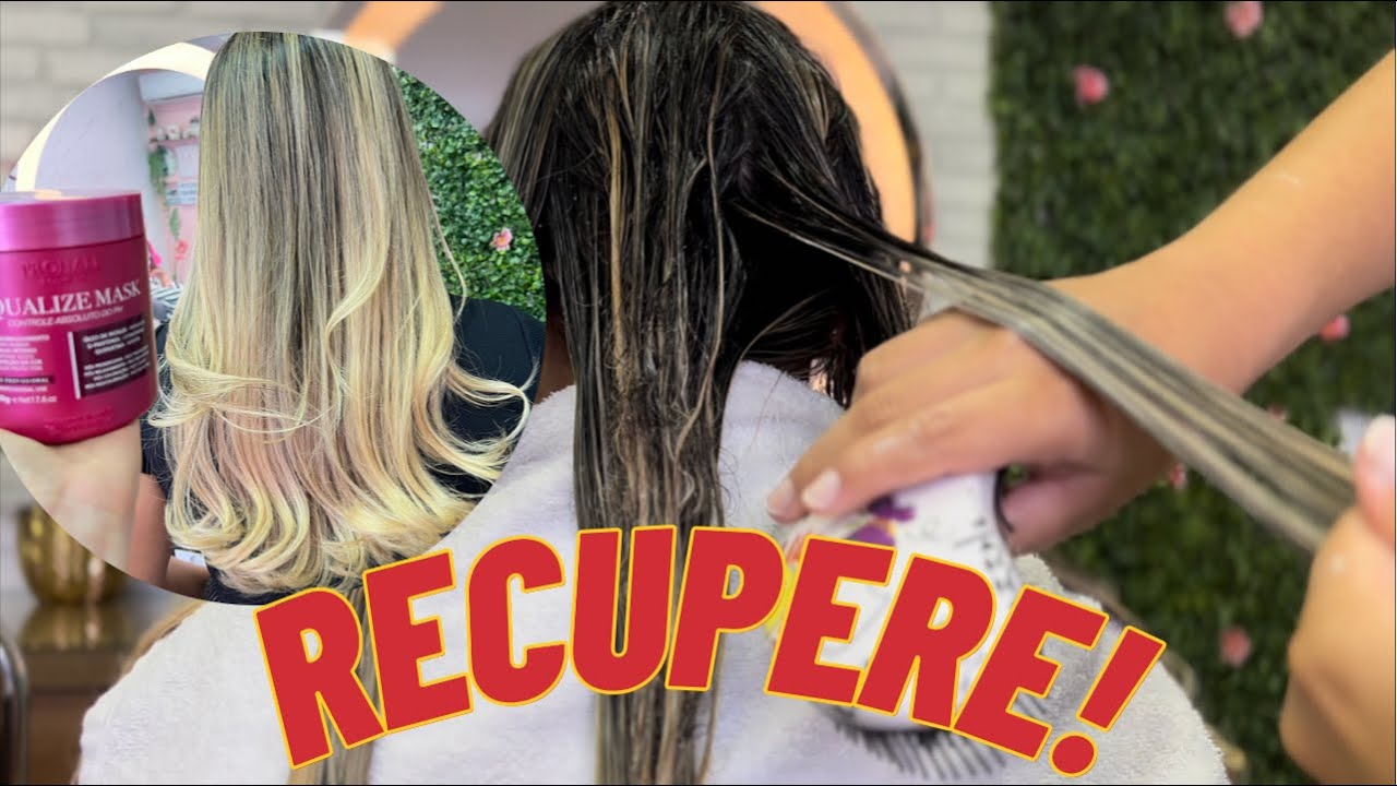 Cabelo sensibilizado? Aplique isso e recupere na hora. ( Equalize Mask PH )