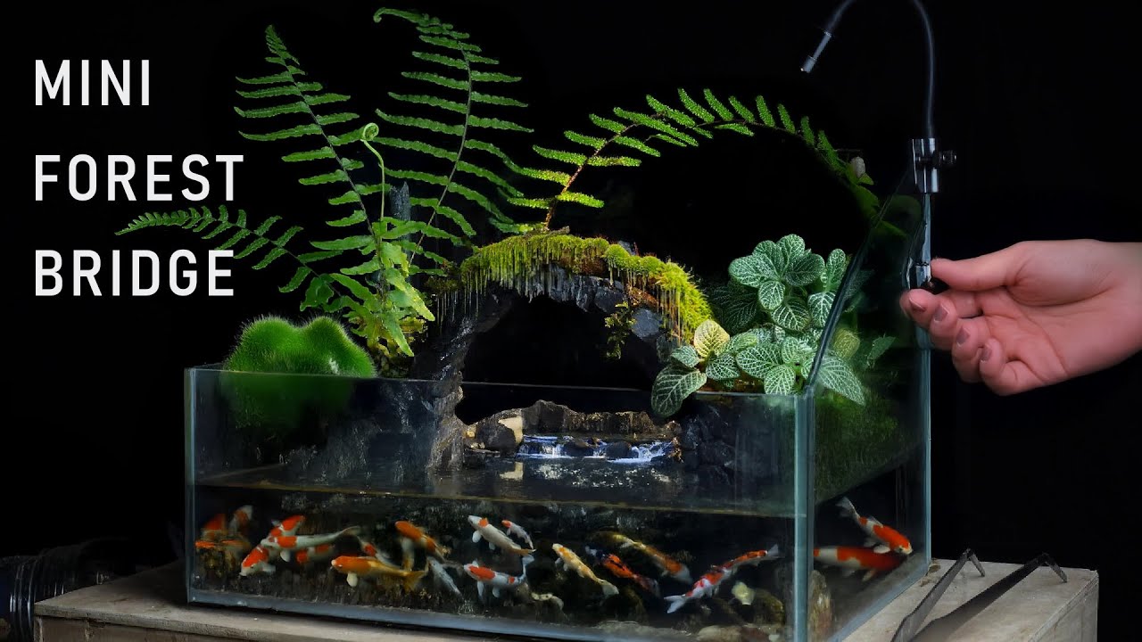 Secret to Building a Stunning Mini Forest Bridge l Miniature Landscape I Paludarium