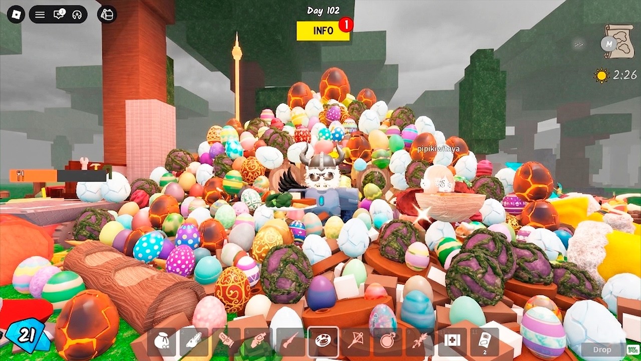 Surviving New EASTER UPDATE And Eggs Speedrun in 99 Nights in The Forest ROBLOX