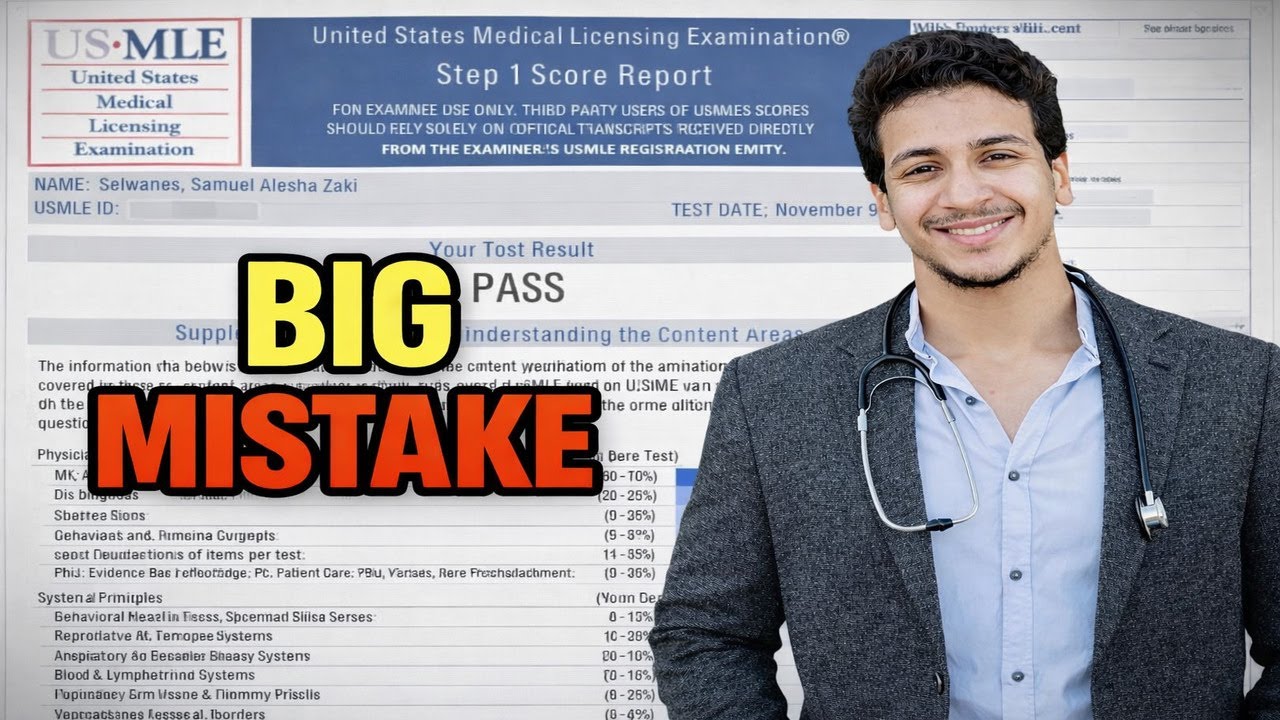 USMLE STEP 1 | اكتر 3 غلطات  ضيعت منى سنة و نص