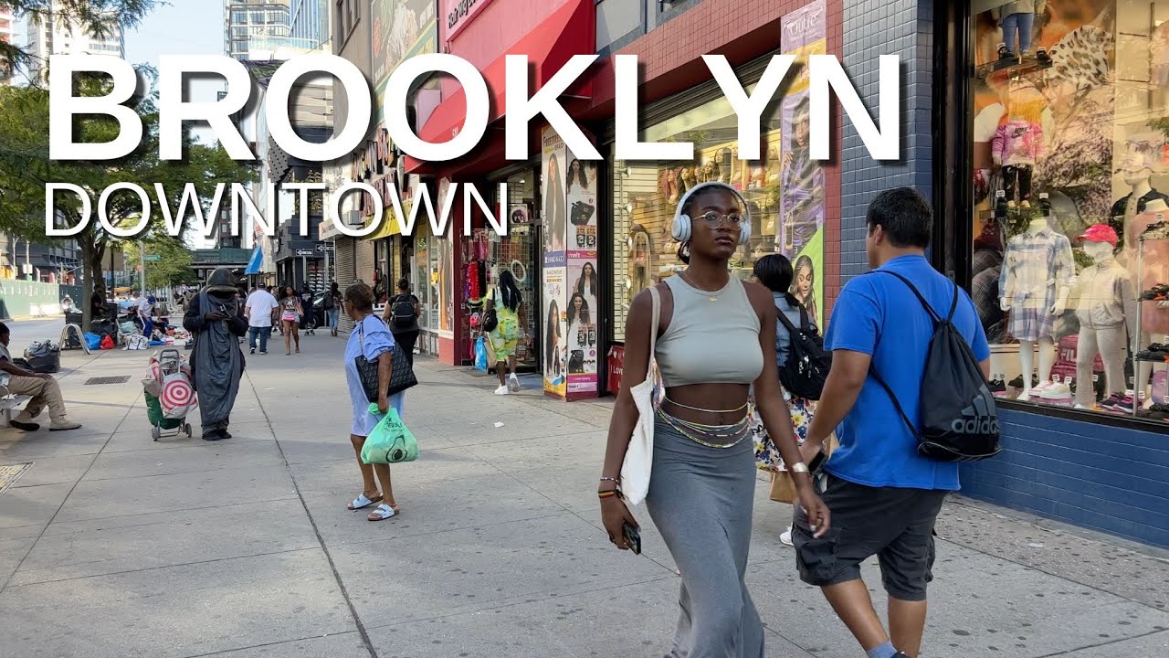 NEW YORK CITY Walking Tour [4K] - BROOKLYN - DOWNTOWN BROOKLYN