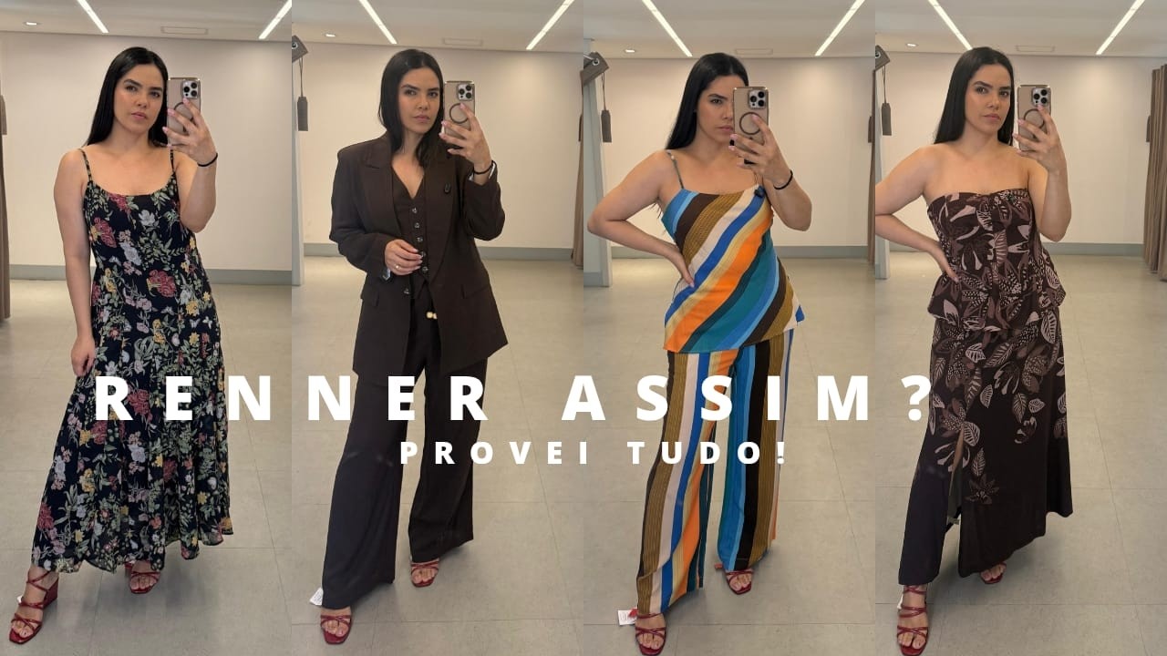 RENNER tem isso tudo? Provador completo com looks reais