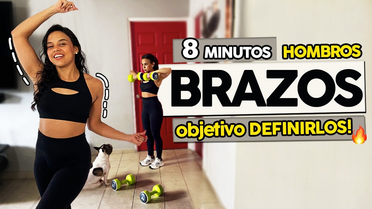 8 MINUTOS ADIÓS FLACIDEZ EN BRAZOS HOMBROS  - EJERCICIOS PARA PERSONAS OCUPADAS