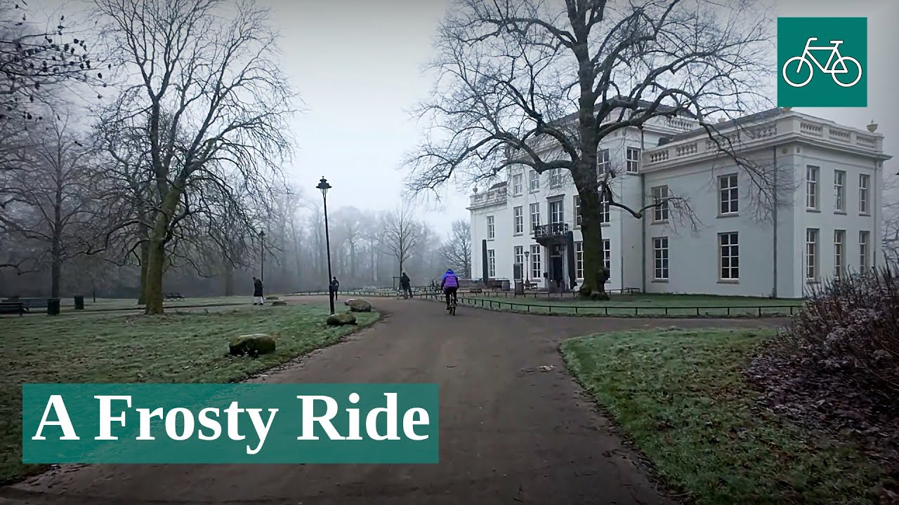 A Frosty Bike Ride through Arnhem: Sonsbeek & Spijkerkwartier | Relaxing Winter Cycle Tour in 4K
