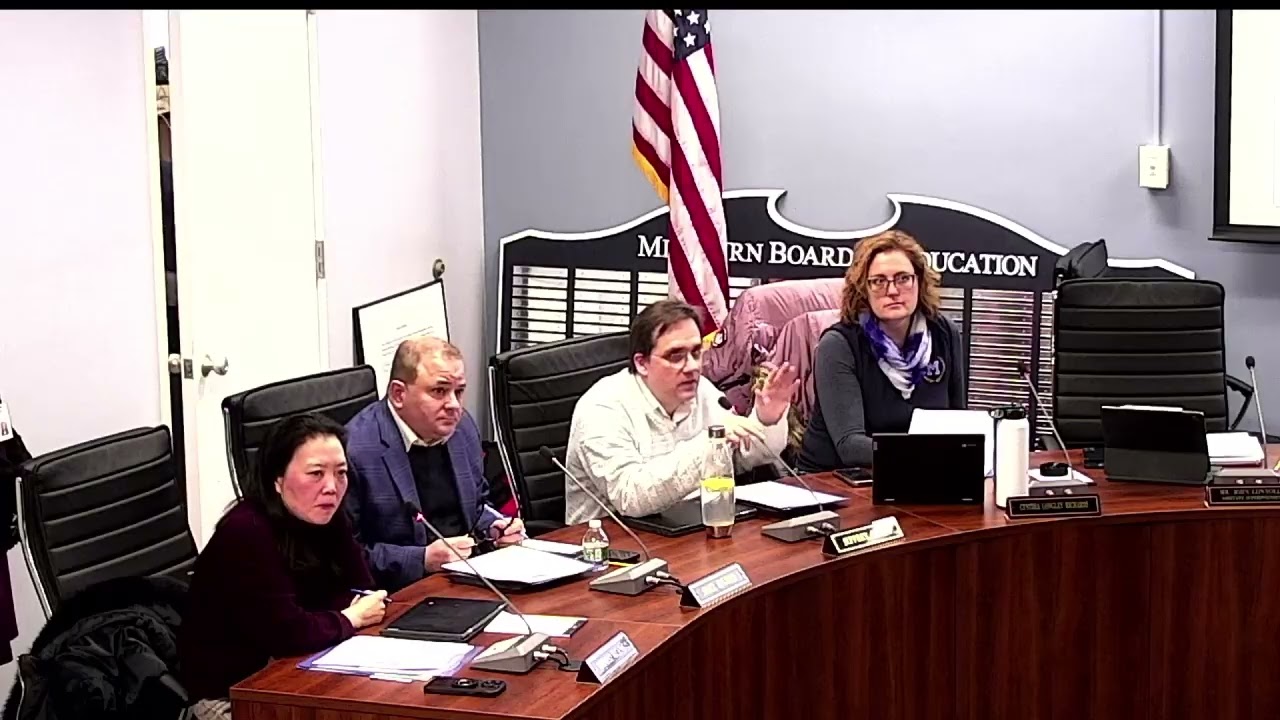 Millburn Township Board of Education Live Stream   February 9 20