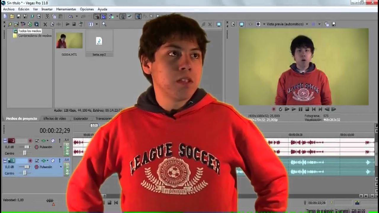 Unir Video con Audio Grabado aparte (Sony Vegas Pro 11)