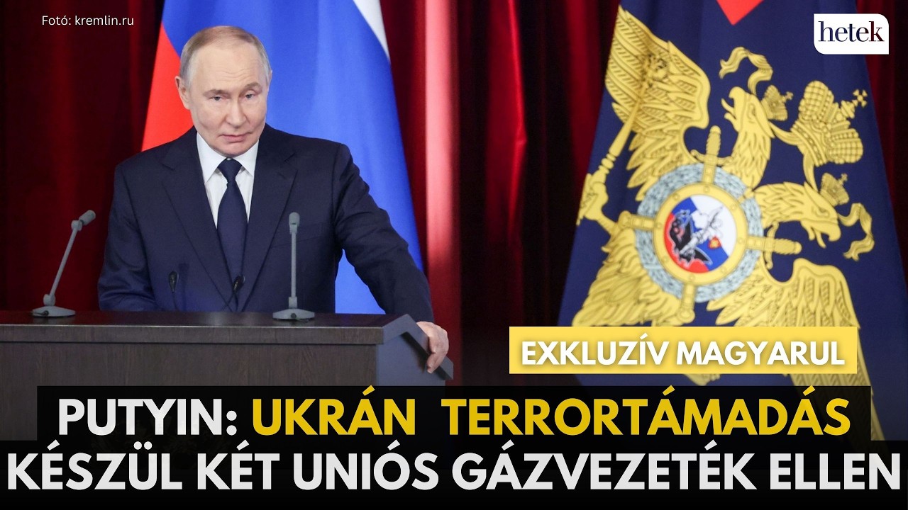 Putyin: Ukrajna a Kék és a Török Áramlat felrobbantására készül, nem lesz gáz Európában