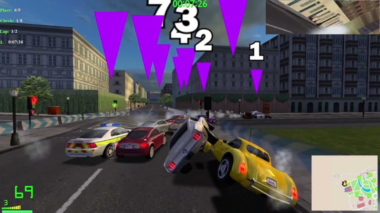 This circuit race is intimidating - Midtown Madness 2 Hardcore Edition - London - Ultimate