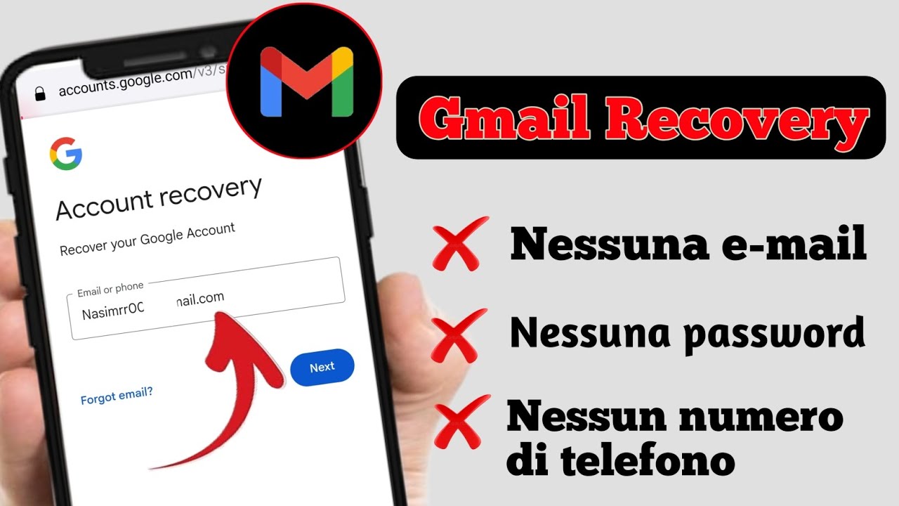 Come recuperare un account Gmail senza numero di telefono e password passo dopo passo